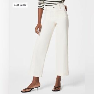 NWT SPANX Cropped White Jeans